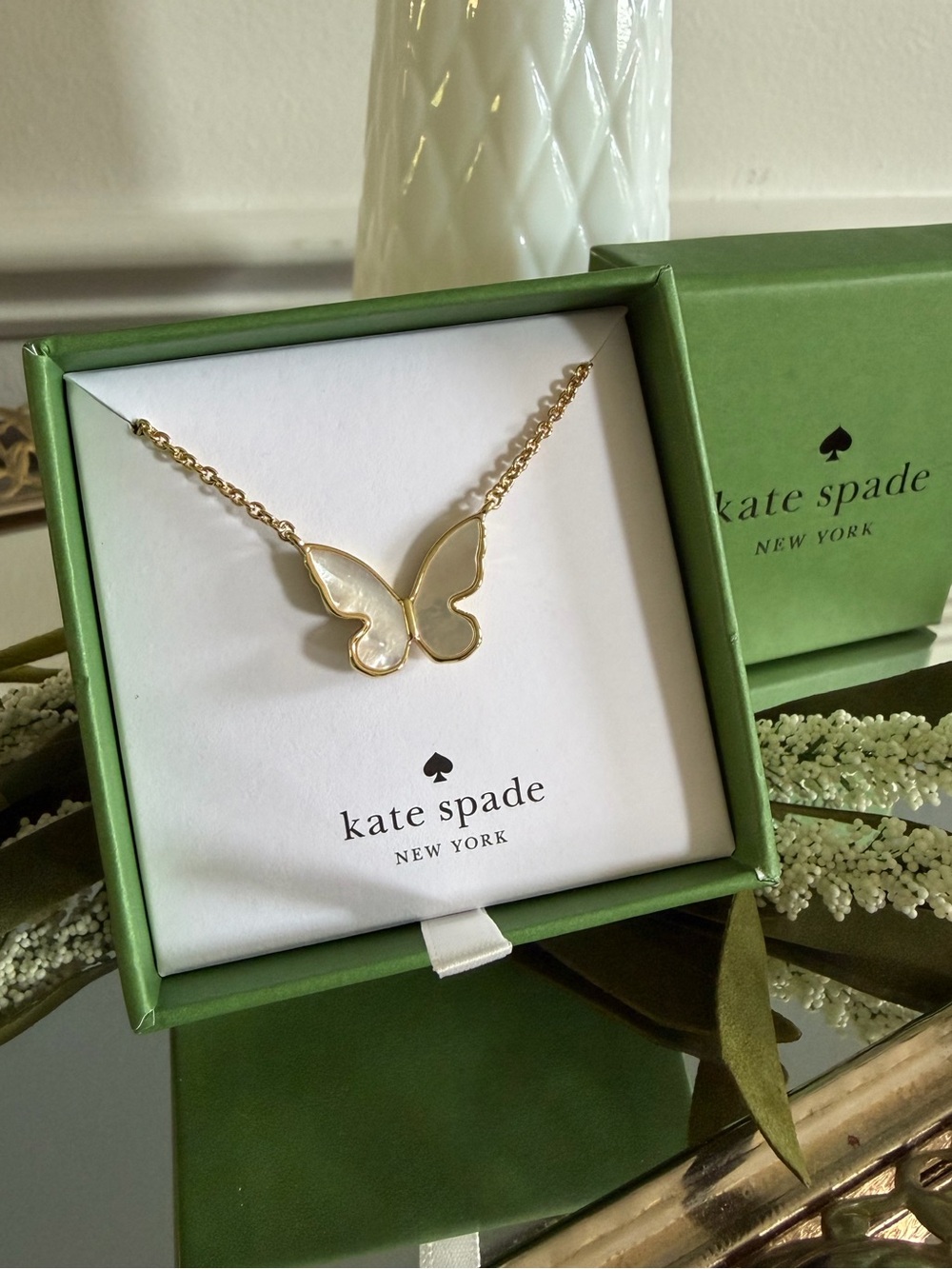 Kate Spade- All A Flutter Mother of Pearl Necklace
